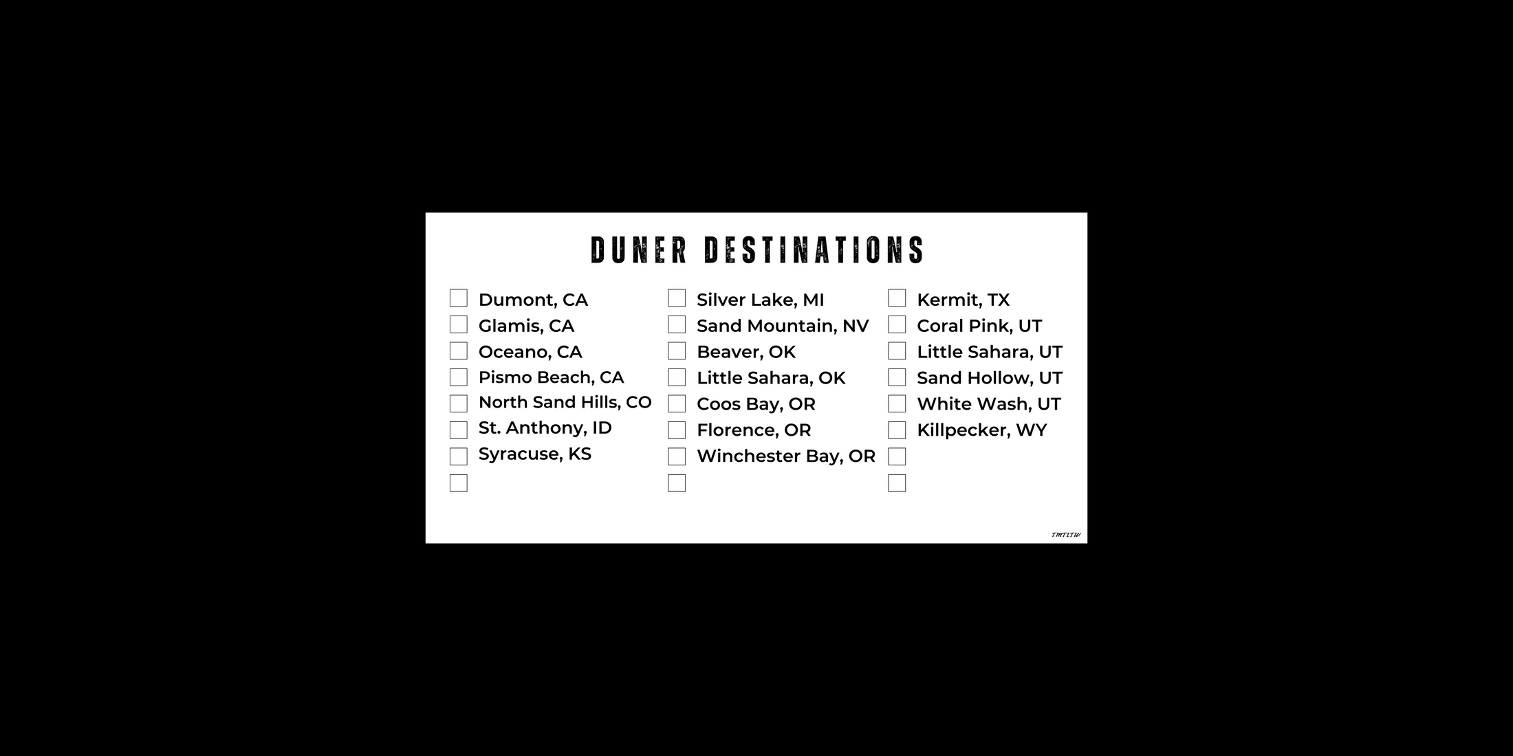 Duner Destination Vinyl Banners