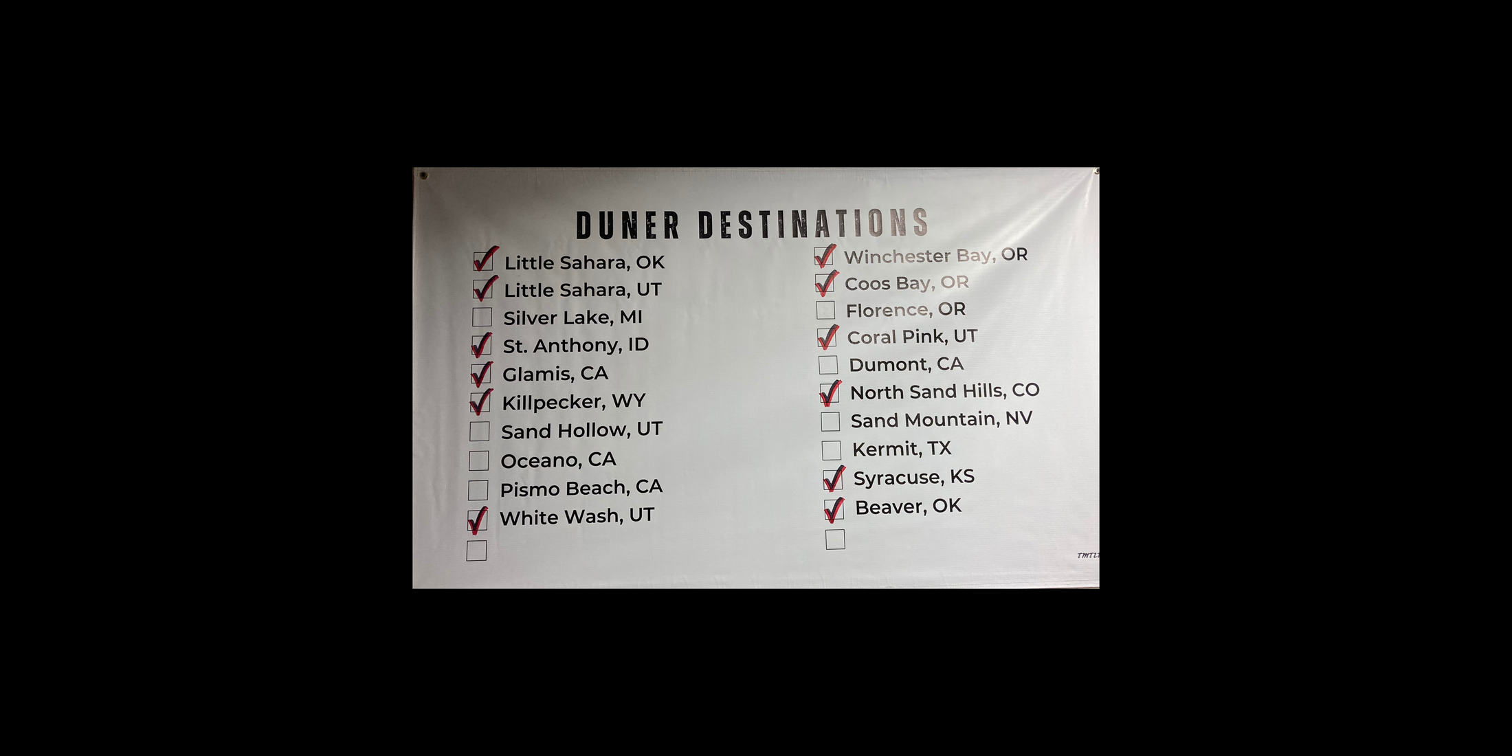 Duner Destination Vinyl Banners