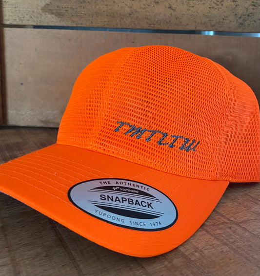 Neon Orange Snapback Cap